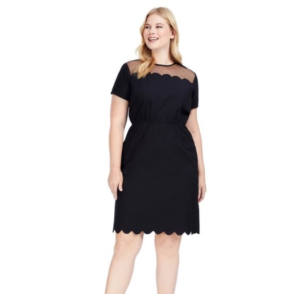 Eshakti LBD with Scallop Hem Plus Size